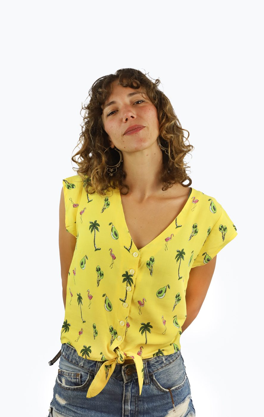 camisa-top-mambo-amarilla-flamencos